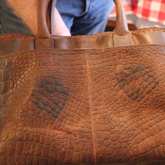 Brown Leather StS Satchel - Picture 2 of 6